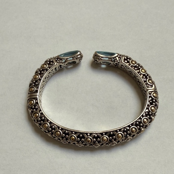 John Hardy Silver and Gold Accented Bracelet - Picture 1 of 6
